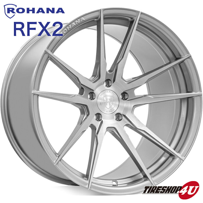 22インチ Rohana RFX2 22x10.5J 5H-112 +40 ブラッシュドチタニウム 指定輸入タイヤ 265/35R22 Audi Q7 アウディ 新品タイヤホイールセット4本価格 コンケーブ