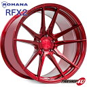 ROHANA RFX2 20×10.0J 5/112 +25 グロスレッドCONTINENTAL Sport Contact 6 275/30R20 (97Y) XL AO ContiSilent サマータイヤホイールセット 4本セット 20インチ コンケーブ 