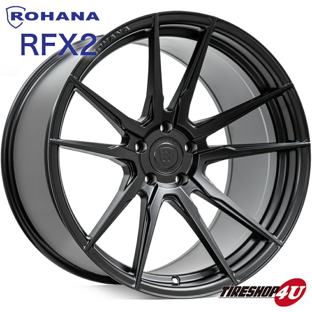 ROHANA RFX2 20×11.0J 5/130 +45 マットブラック 新品 ロハナ 正規品 20インチ 20x11j フローフォーミング アルミホイール 1本価格 単品 メルセデスベンツ ポルシェ