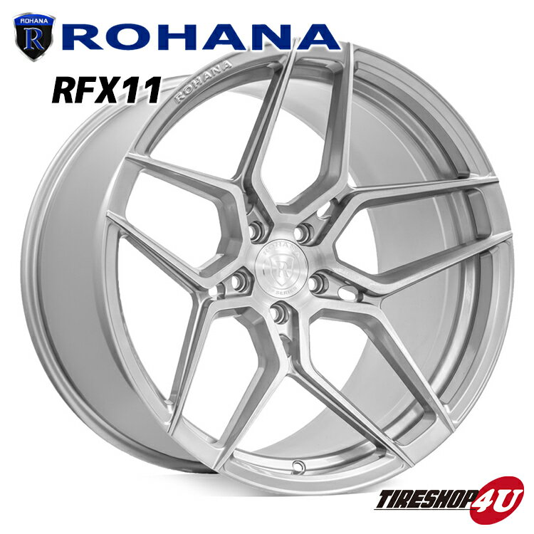 ROHANA RFX11 20×10.0J 5/120 +25 ブラッシュドチタニウム 新品 ロハナ 正規品 20インチ 20x10j フローフォーミング アルミホイール 1本価格 単品 BMW ランドローバー テスラ など
