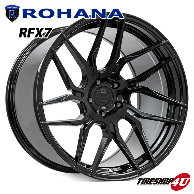 ROHANA RFX7 20×10 5/114.3 +40 グロスブラック ロハナ 新品アルミホイール1本価格