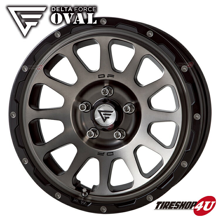 4本セット デルタフォース オーバル 17X8.0J 5/114.3 +35 CB 73φ マットスモークポリッシュ DELTA FORCE OVAL MAT SMOKE POLISH ホイール 4本価格 MONOBLOCK / 17 x 8.0J +35 / 5-114.3 / hubφ73 MSP 8J アルファード ヴェルファイア 30系 17インチ