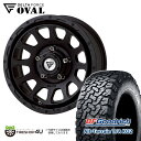 タイヤホイール4本セット DELTA FORCE　OVAL 16x6J 5/139.7 -5　マットブラック BFグッドリッチ All-Terrain T/A　KO2 235/70R16　ホワイトレター デルタフォース オーバル ジムニーシエラ JB74 JB43 新品 16インチ 6.0J BFGoodrich オフロード系 オールテレーン