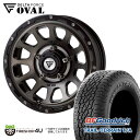 【取付対象】DELTA FORCE OVAL 16×5.5J 5/139.7 +20 マットスモークポリッシュBFGoodrich TRAIL-TERRAIN T/A 205/80R16 104T XL OWL アウトラインホワイトレター サマータイヤホイール 4本セット 16インチ BFグッドリッチ トレールテレーン【ジムニー】