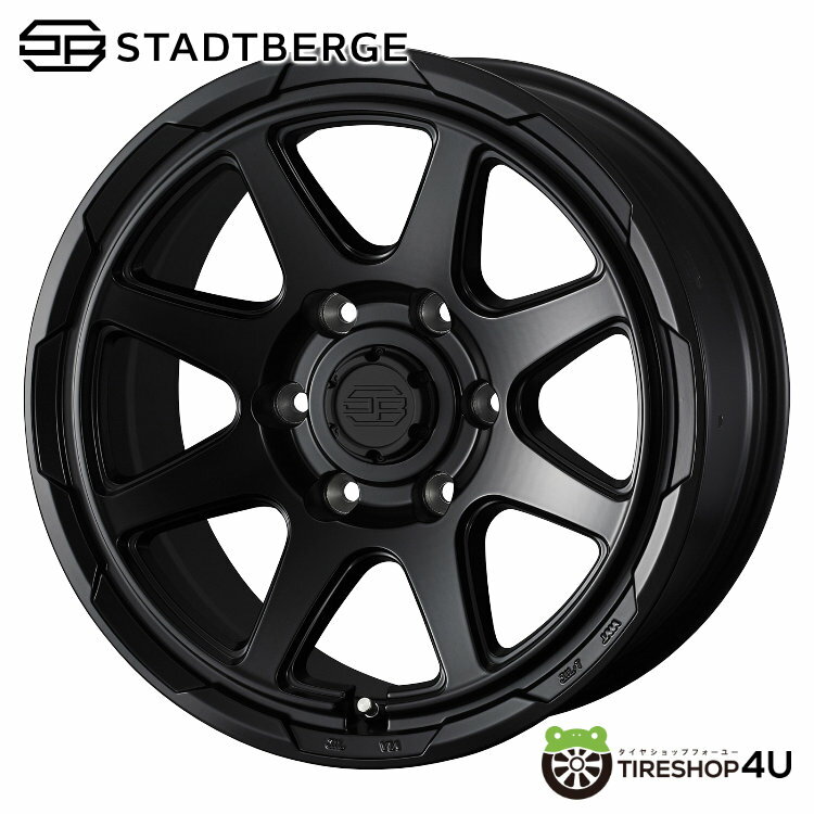 【取付対象】 WEDS STADTBERGE 17×8.0J 6/139.7 20 セミマットブラック TOYO OPEN COUNTRY R/T 285/70R17 116/113Q LT ホワイトレター 新品 サマータイヤホイール 4本セット 17インチ 17x8J トーヨー オープンカントリー RT ウェッズ スタットベルク FJクルーザー