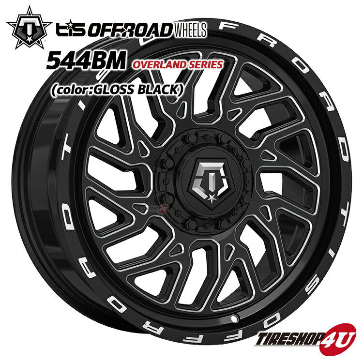 17×8.0J 6/139.7 +20 GLOSS BLACKTIS OFFROAD WHEELS 