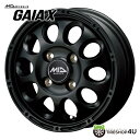 TIRE SHOP 4U 楽天市場店で買える「【最大2000円OFF】12インチ MID GAIA X12x4.0 4/100 42 マットブラックガイアX 新品アルミホイール1本価格MID Wheels マルカ 4本購入で送料無料」の画像です。価格は10,890円になります。