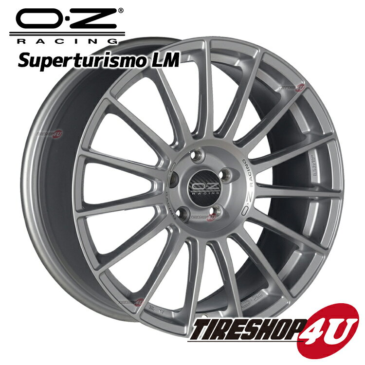 18インチ OZ SUPERTURISMO-LM スーパーツーリズモ-LM 18x8.0J 5/108 +45 MRS マットレースシルバー 1880 VOLVO FORD ルノー新品アルミホイール単品1本価格4本購入で送料無料