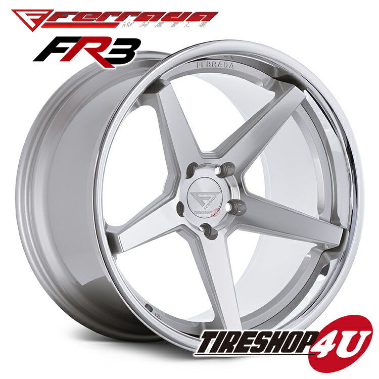 取付対象 22インチレクサス RX200t/RX300/RX450h (20系） FERRADA WHEELS FR3 22×9.0J ET35 マシンシルバー当社指定輸入タイヤ 265/40R22 新品タイヤホイールセット4本価格 JWL規格適合品