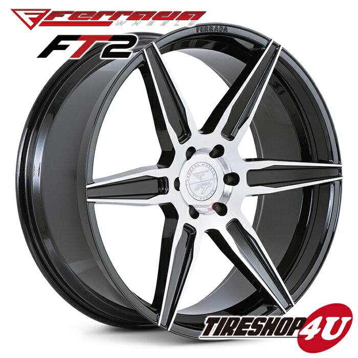 24インチ キャデラック エスカレードFERRADA WHEELS FT2 24×10.0J ET30 CB:78.1 マシンブラック当社指定輸入オフロードタイヤ 33x12.50R24新品タイヤホイールセット4本価格 JWL規格適合品