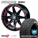 FORCE DENALI 18X8J 6/139.7 +15 マットブラック レッドインサート付属 MONSTA　TERRAIN GRIPPER 285/65R18　ホワイトレター 新品 18インチ タイヤホイール 4本セット フォース デナリ モンスタ テレーングリッパー A/T AT ハイラックス リフトアップ車などに