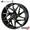 17インチ LEONIS IT 17x7.0 5/114.3 +53 パールブラック ミラーカット/チタントップ新品アルミホイール1本価格4本購入で送料無料