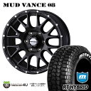 MUD VANCE 08 17X8.0J 6/139.7 20 フリントブラック MONSTA RT HYBRID 265/70R17 LT ホワイトレター 新品 タイヤホイールセット4本価格 17インチ 8J プラド FJクルーザー ウェッズ マッドヴァンス モンスタ ハイブリッド R/T