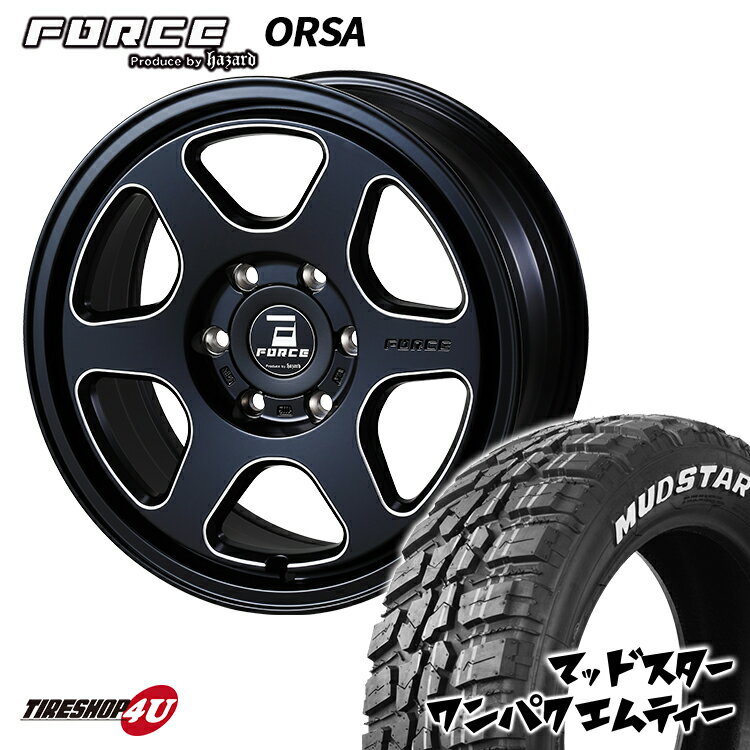 о 200 ϥ 쥸 18 FORCE ORSA 18X7.5J 6/139.7 +35 MBKM ޥåȥ֥åߥ MUDSTAR WANPAKU M/T 225/55R18 ۥ磻ȥ쥿 JWL-T  ۥ륻å 4ܲ ե 륵 ޥåɥ ѥ MT