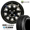 RIVAI OFFROAD Plastic Bomb 15×4.5J 4/100 +43 オプションインサート ブラックカモフラセット MONSTA RT HYBRID 165/60R15 83S XL ホワイトレター サマータイヤホイール 4本セット 15インチ プラスチックボム モンスタ R/T ハイブリッド 軽自動車 軽トラ 軽バン