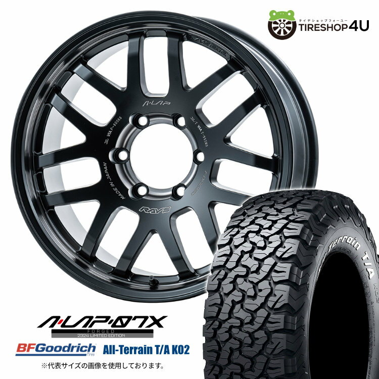 【取付対象】 RAYS A LAP 07X 2324 LIMITED EDITION 18×8.5J 6/139.7 44 PH BFGoodrich All-Terrain T/A KO2 285/60R18 118/115S WL サマータイヤホイール 4本セット 18インチ レイズ ALAP07X 鍛造 FORGED BFグッドリッチ ホワイトレター 【 ランクル 300 LX600 】