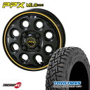KYOHO PPX MIL:8 14X4.5J 4/100 +45 セミグロスブラック×イエローライン JWL-T TOYO OPEN COUNTRY R/T ...