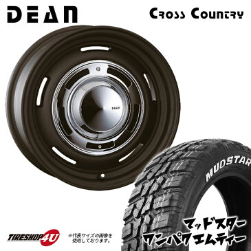 DEAN CROSS COUNTRY 14×4.5J 4/100 +43 マットブラック MUDSTAR WANPAKU M/T 155/65R14 ホワイトレター 新品 タイヤホイール4本セット 14インチ 軽自動車 タント N-BOX スペーシア など クリムソン ディーンクロスカントリー マッドスター ワンパク MT