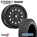 XTREME-J RUGGED 14×5.0J 5/114.3 +48 5J サテンブラック TOYO OPEN COUNTRY R/T 165/80R14 97/95N LT ホワイトレター MLJ XTREMEJ エクストリームJ ラギッド トーヨー オープンカントリー RT 14インチ タイヤホイール 4本セット タウンエース ライトエース