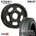 【取付対象】 XTREME-J D:SLOT 16X5.5J 5/139.7 22 サテンブラック YOKOHAMA GEOLANDAR M/T G003 195R16 104/102Q MLJ エクストリームJ DSLOT ヨコハマ ジオランダー MT オフロードタイヤ 新品 16インチ タイヤホイール 4本セット jimny ジムニー JB64W JB23W