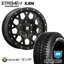 MLJ XTREME-J XJ04 16×6.5J 6/139.7 ET38 サテンブラック ハイエース レジアスエース 200系 バン用 MONSTA RT HYBRID 215/65R16 109/107Q ホワイトレター 新品 16インチ タイヤホイールセット 4本価格 エクストリームJ XJ-04 モンスタ ハイブリッド R/T