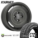 【取付対象】MLJ XTREME-J JOURNEY 12×3.50B 4/100 45 ガンブラック MUDSTAR RADIAL A/T 145/80R12 LT 80/78N WL ホワイトレター オフロードタイヤホイール 4本セット 12インチ エムエルジェイ エクストリームJ ジャーニー【軽トラ 軽バン】 12x3.5 マッドスター