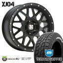 【取付対象】 新品 タイヤホイール 4本セット MLJ XTREME-J XJ04 20X8.5J 6/139.7 +18 サテンブラック MONSTA TERRAIN GRIPPER 275/55R20 ホワイトレター 20インチ エクストリームJ モンスタ テレーングリッパー A/T FJクルーザー など オフロードタイヤ