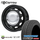 NeoCarrow 14X4.5J 8/100/114.3 45 セミマットブラック/クロームキャップ 2023年製 TOYO OBSERVE GIZ2 155/65R14 新品 14インチ スタッドレスタイヤ ホイール 4本セット価格 軽自動車 キャンバス など ウェッズ ネオキャロ スチール トーヨー オブザーブ ギズ2