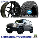 タイヤホイール 4本セット 20インチ 新品 ROHANA RFX11 20X9.0J 5/130 30 9J マットブラック ロハナ MONSTA TERRAIN GRIPPER 275/55R20 ホワイトレター モンスタ テレーングリッパー A/T メルセデスベンツ Gクラス ゲレンデ W463A G350d G400d G550 AMGライン