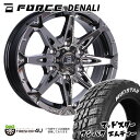 【最大P10倍】【取付対象】FORCE DENALI 16×6.5J 6/139.7 38 SBC スーパーブラックコート MUDSTAR WANPAKU M/T 235/70R16 106S WL サマータイヤホイール 4本セット 16インチ フォース デナリ マッドスター ワンパク MT ホワイトレター 【 ハイエース 200系 】