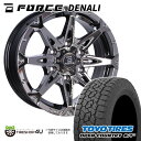 【最大P10倍】【取付対象】FORCE DENALI 16×6.5J 6/139.7 38 SBC スーパーブラックコート TOYO OPEN COUNTRY A/T3 215/70R16 100T サマータイヤホイール 4本セット 16インチ フォース デナリ トーヨー オープンカントリー 【 ハイエース 200系 】