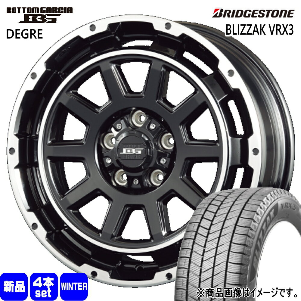 215/60R17 96Q ブリザック VRX3 BLIZZAK VRX3 ブリヂストン BRIDGESTONE 新品 冬用 スタッドレスタイヤ ホイール 4本セット KIT JAPAN BOTTOM GARCIA DEGRE 17×7.0+40 5/114.3 17インチ