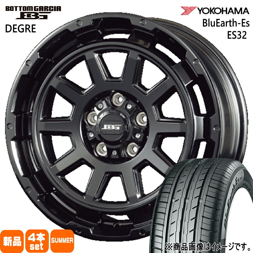 195/60R17 90H ブルーアース ES ES32 BluEarth-Es ES32 ヨコハマ YOKOHAMA 新品 夏用 サマータイヤ ホイール 4本セット KIT JAPAN BOTTOM GARCIA DEGRE 17×7.0+40 5/114.3 17インチ
