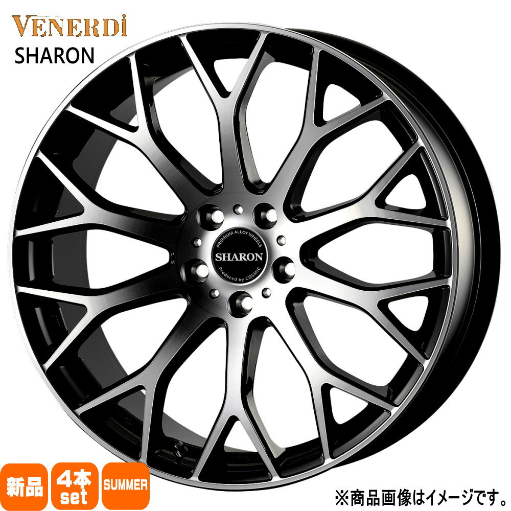 225/30R20 銘柄指定不可 輸入タイヤ 輸入タイヤ 輸入タイヤ 新品 夏用 サマータイヤ ホイール 4本セット COSMIC VENERDI SHARON 20×8.0+45 5/114.3 20インチ