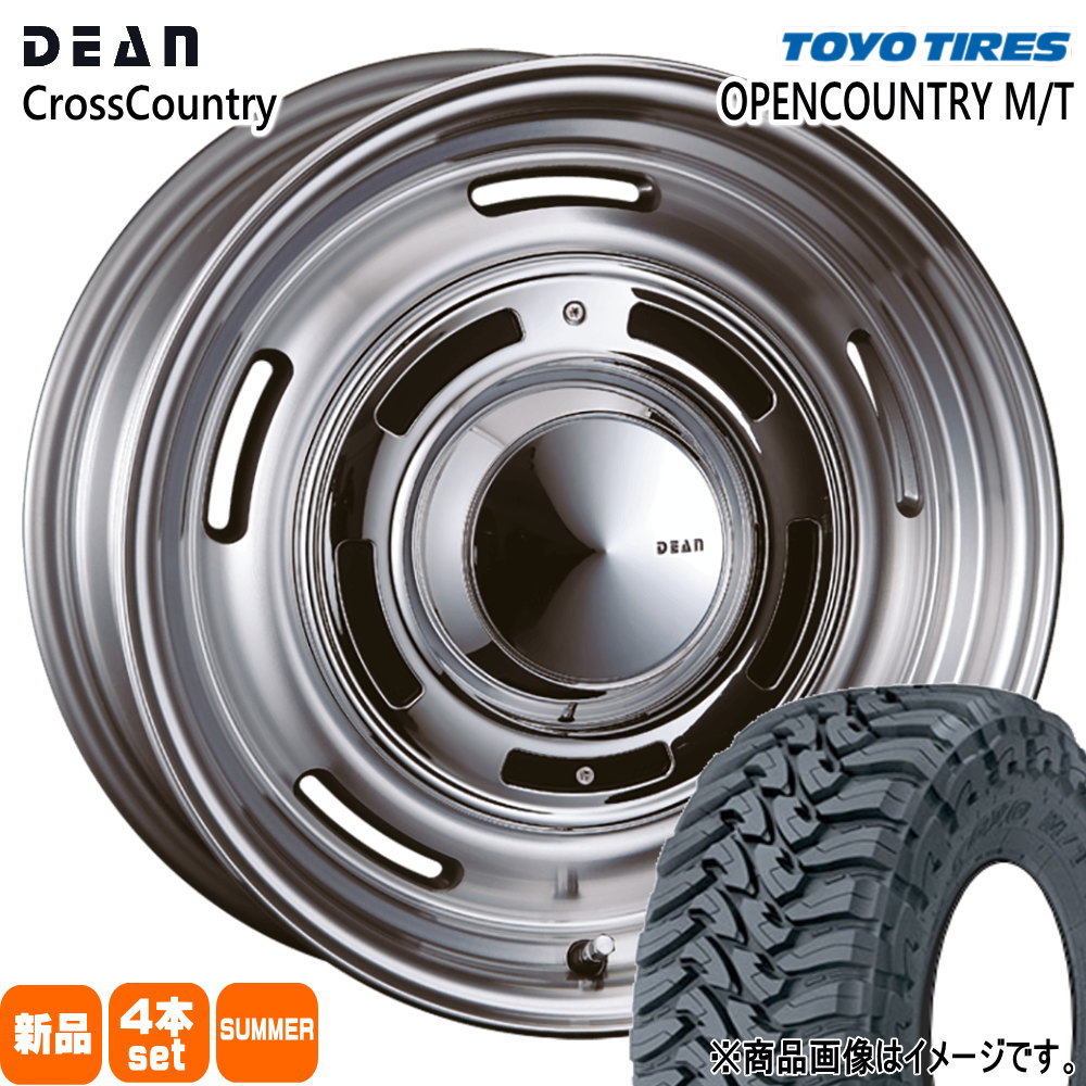 235/85R16 120/116P LT オープンカントリー MT OPENCOUNTRY M/T トーヨータイヤ TOYOTIRES 新品 夏用 サマータイヤ ホイール 4本セット CRIMSON DEAN CROSS COUNTRY 16×6.5-5 6/139.7 16インチ