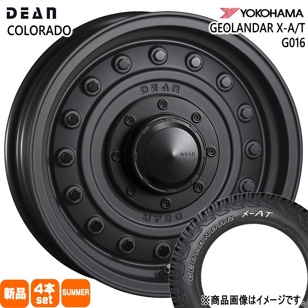 235/70R16 104/101Q LT ジオランダー X-AT G016 GEOLANDAR X-AT G016 ヨコハマ YOKOHAMA 新品 夏用 サマータイヤ ホイール 4本セット CRIMSON DEAN COLORADO 16×5.5+20 5/139.7 16インチ