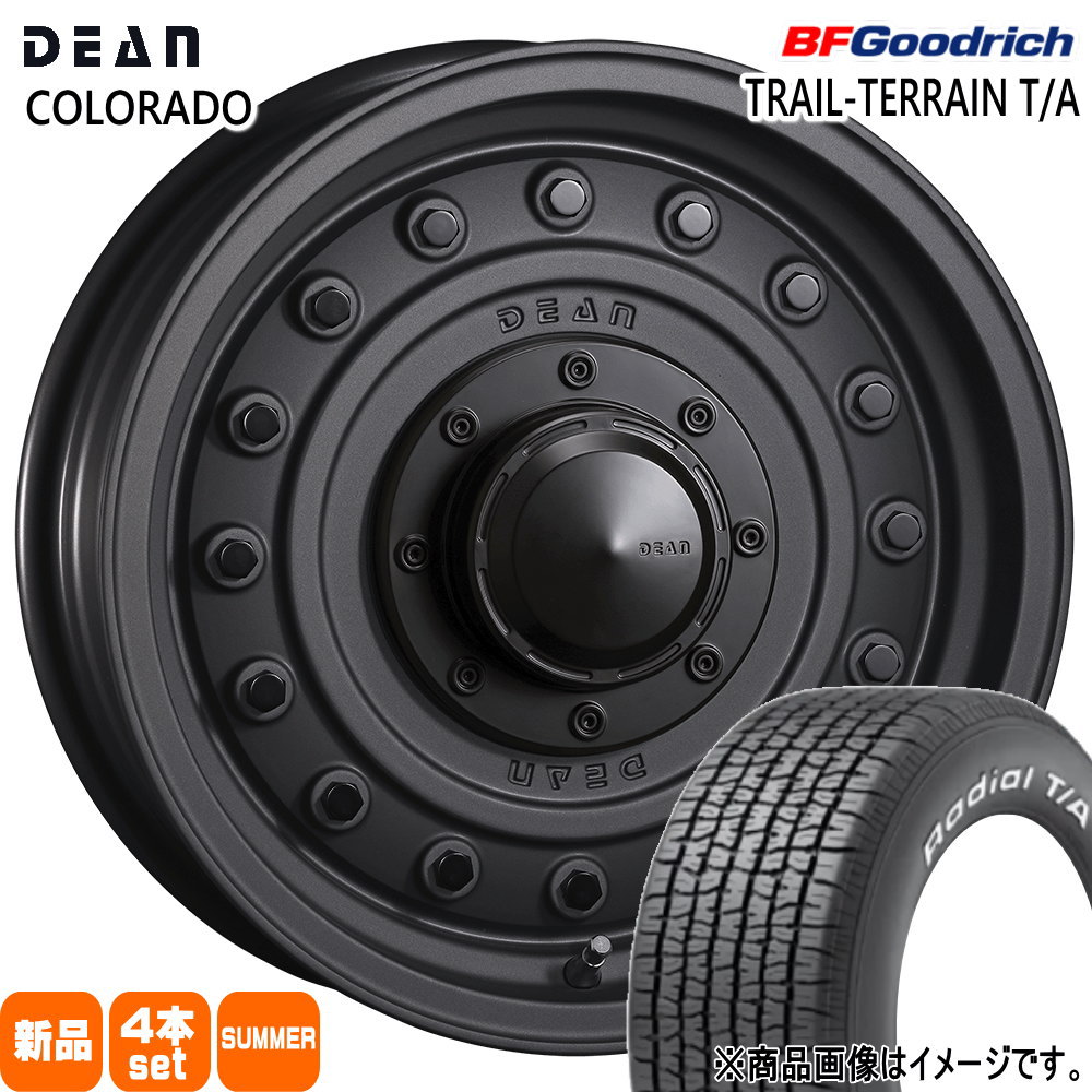 225/70R15 100S RWL ラジアル T/A RADIAL T/A BFグッドリッチ BF.Goodrich 新品 夏用 サマータイヤ ホイール 4本セット CRIMSON DEAN COLORADO 15×6.0-5 5/139.7 15インチ