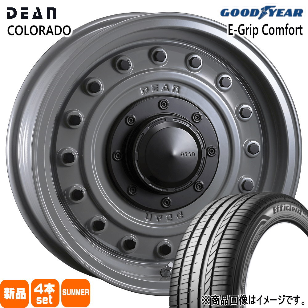 205/60R16 92H エフィシェントグリップ コンフォート EfficientGrip Comfort グッドイヤー GOODYEAR 新品 夏用 サマータイヤ ホイール 4本セット CRIMSON DEAN COLORADO 16×7.0+37 5/114.3 16インチ