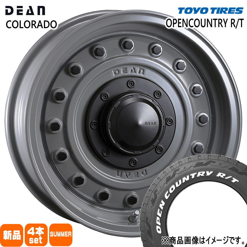 225/70R16 102/99Q LT オープンカントリー RT OPENCOUNTRY R/T トーヨータイヤ TOYOTIRES 新品 夏用 サマータイヤ ホイール 4本セット CRIMSON DEAN COLORADO 16×7.0+37 5/114.3 16インチ