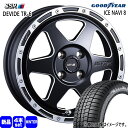165/55R15 75Q アイスナビ8 ICE NAVI 8 グッドイヤー GOODYEAR 新品 冬用 スタッドレスタイヤ ホイール 4本セット SSR DEVIDE TR-6 15×4.5+43 4/100 15インチ