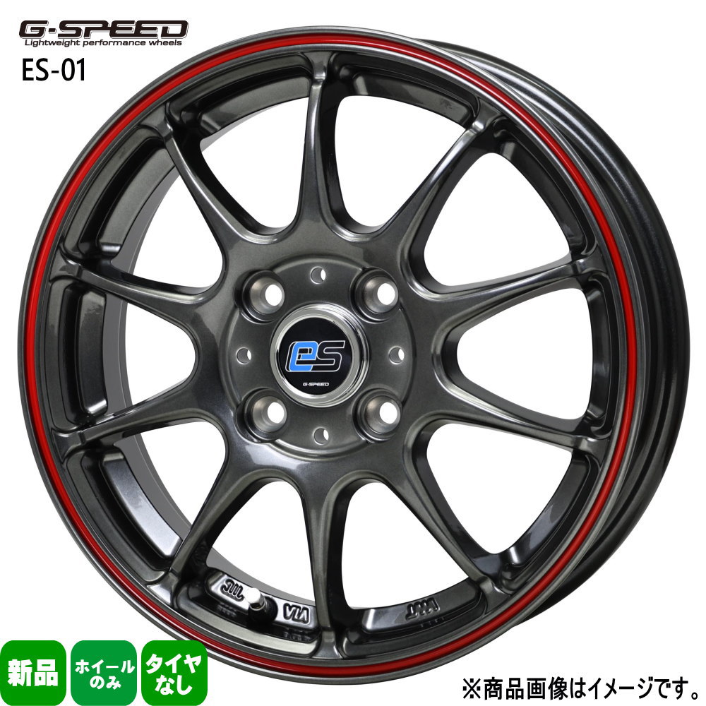4本セット 15×4.5J+45 4/100 HOT STUFF CORPORATION G・speed es-01 eco style ジースピード ES01 エコスタイル 新品 15インチ ホイールのみ サクラ コペン ウェイク デリカミニ デイズ