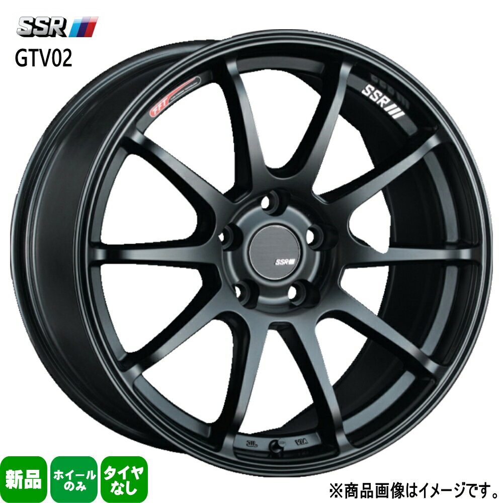 4本セット 18×7.5J+43 5/114.3 SSR GTV02 ジーティーブイ ゼロツー 新品 18インチ ホイールのみ RAV4 ヴェルファイア エクストレイル
