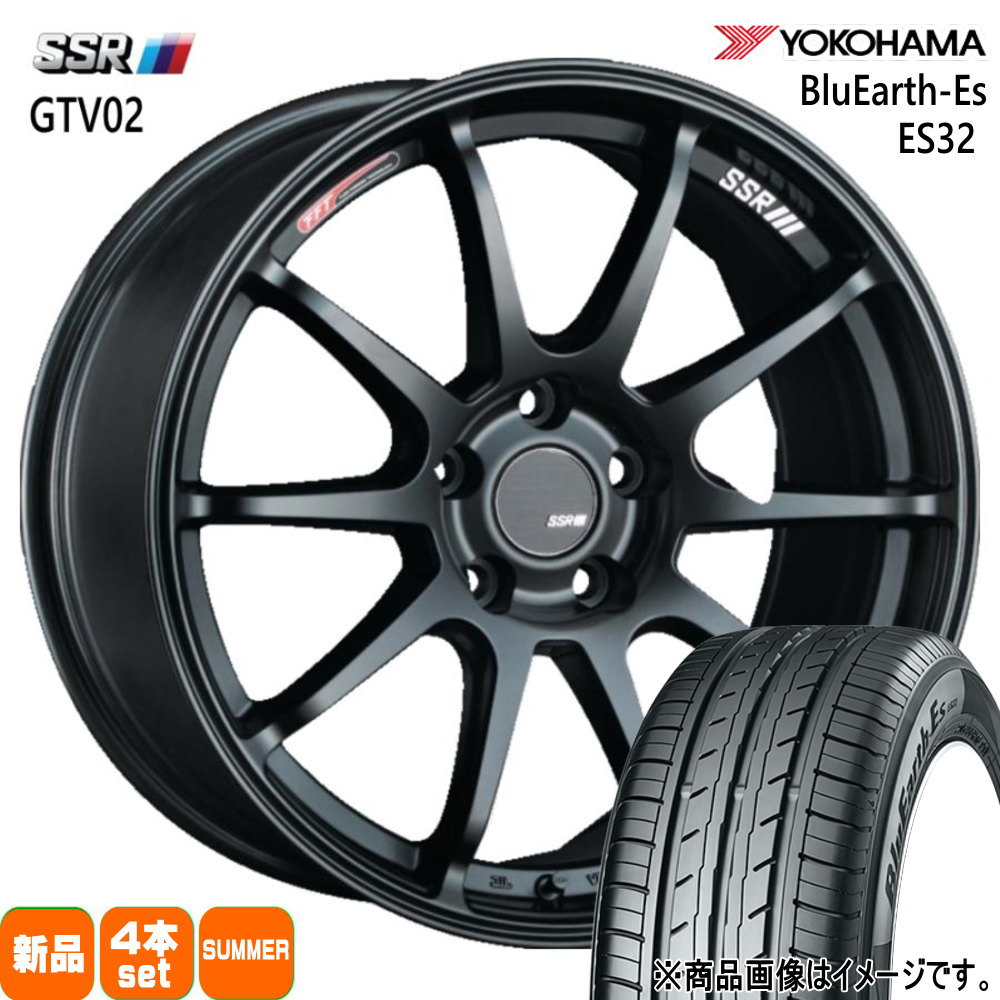 205/50R17 89V ブルーアース ES ES32 BluEarth-Es ES32 ヨコハマ YOKOHAMA 新品 夏用 サマータイヤ ホイール 4本セット SSR GTV02 17×7.0+50 5/100