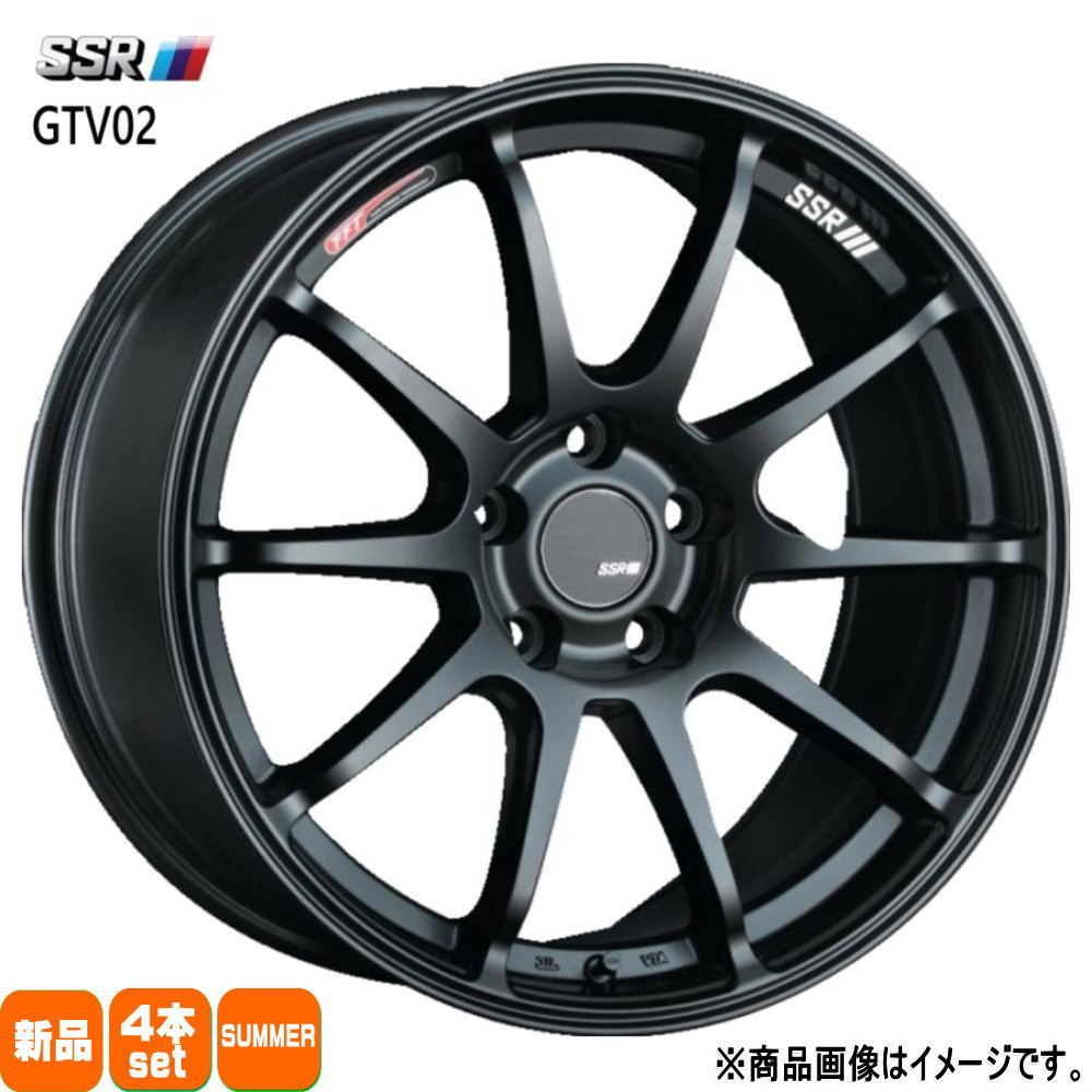 215/40R18 銘柄指定不可 輸入タイヤ 輸入タイヤ 輸入タイヤ 新品 夏用 サマータイヤ ホイール 4本セット SSR GTV02 18×7.5+48 5/100