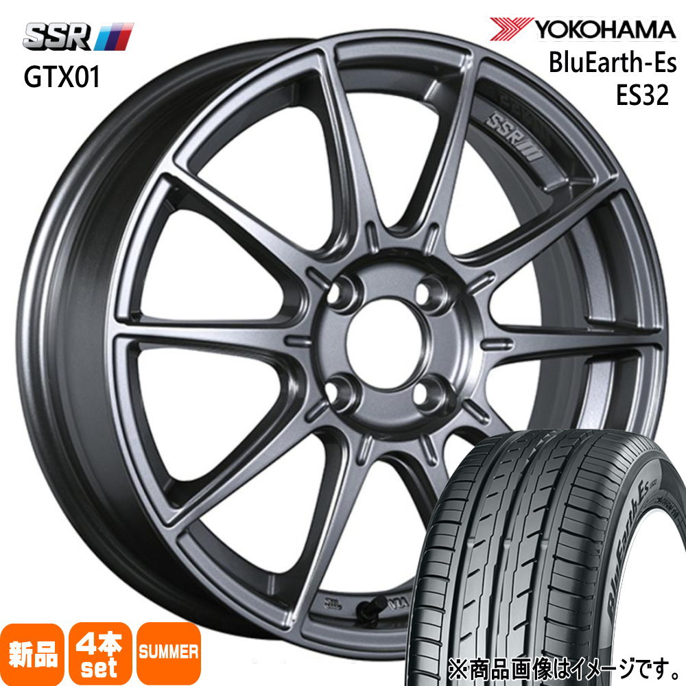 165/50R16 75V ブルーアース ES ES32 BluEarth-Es ES32 ヨコハマ YOKOHAMA 新品 夏用 サマータイヤ ホイール 4本セット SSR GTX01 16×5.0+48 4/100