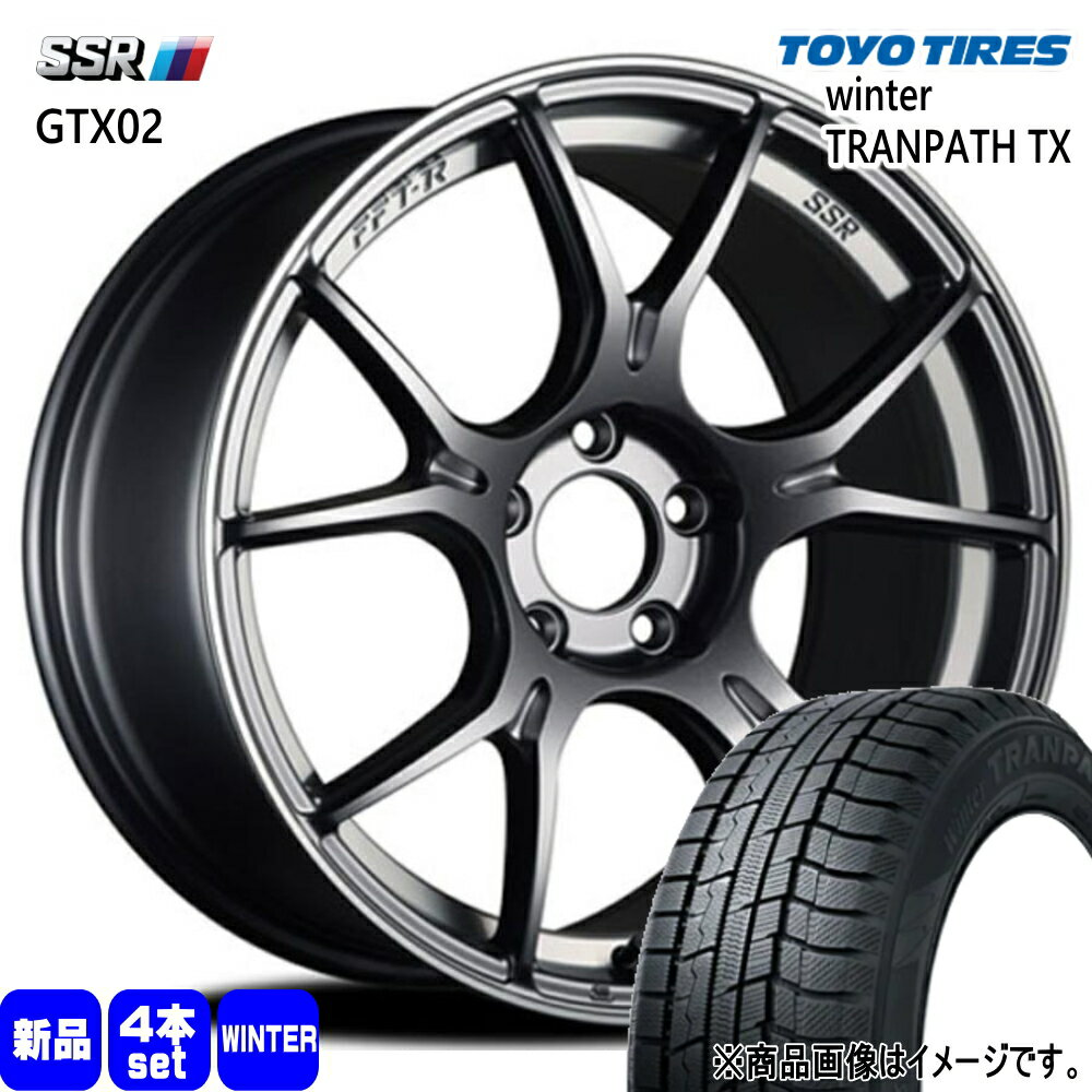 215/55R17 94Q ウィンタートランパス TX WinterTRANPATH TX トーヨータイヤ TOYOTIRES 新品 冬用 スタッドレスタイヤ ホイール 4本セット SSR GTX02 17×7.0+53 5/114.3