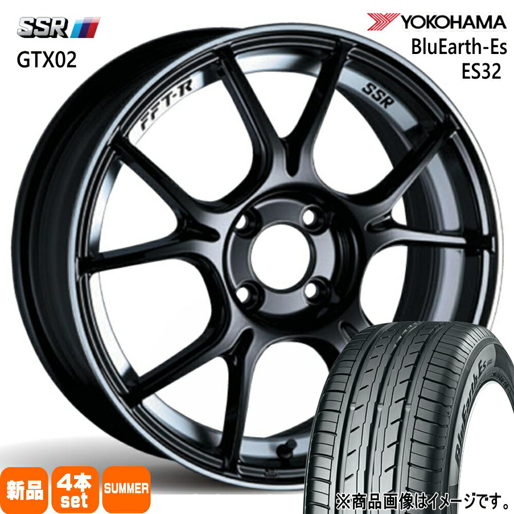 205/50R16 87V ブルーアース ES ES32 BluEarth-Es ES32 ヨコハマ YOKOHAMA 新品 夏用 サマータイヤ ホイール 4本セット SSR GTX02 16×6.5+45 4/100