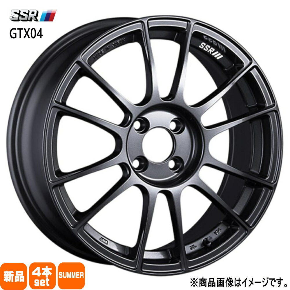 195/40R17 銘柄指定不可 輸入タイヤ 輸入タイヤ 輸入タイヤ 新品 夏用 サマータイヤ ホイール 4本セット SSR GTX04 17×7.0+43 4/100