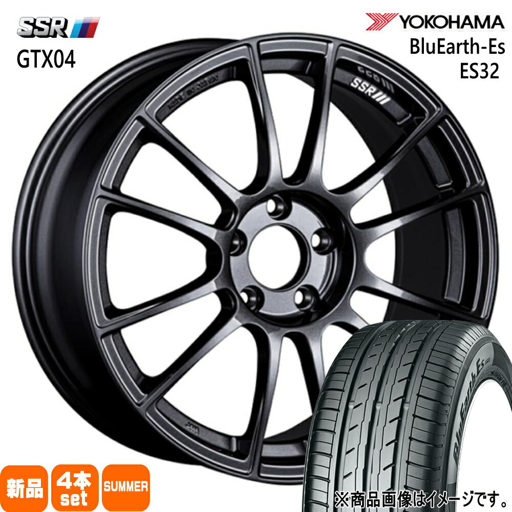 225/55R18 98V ブルーアース ES ES32 BluEarth-Es ES32 ヨコハマ YOKOHAMA 新品 夏用 サマータイヤ ホイール 4本セット SSR GTX04 18×7.5+50 5/114.3