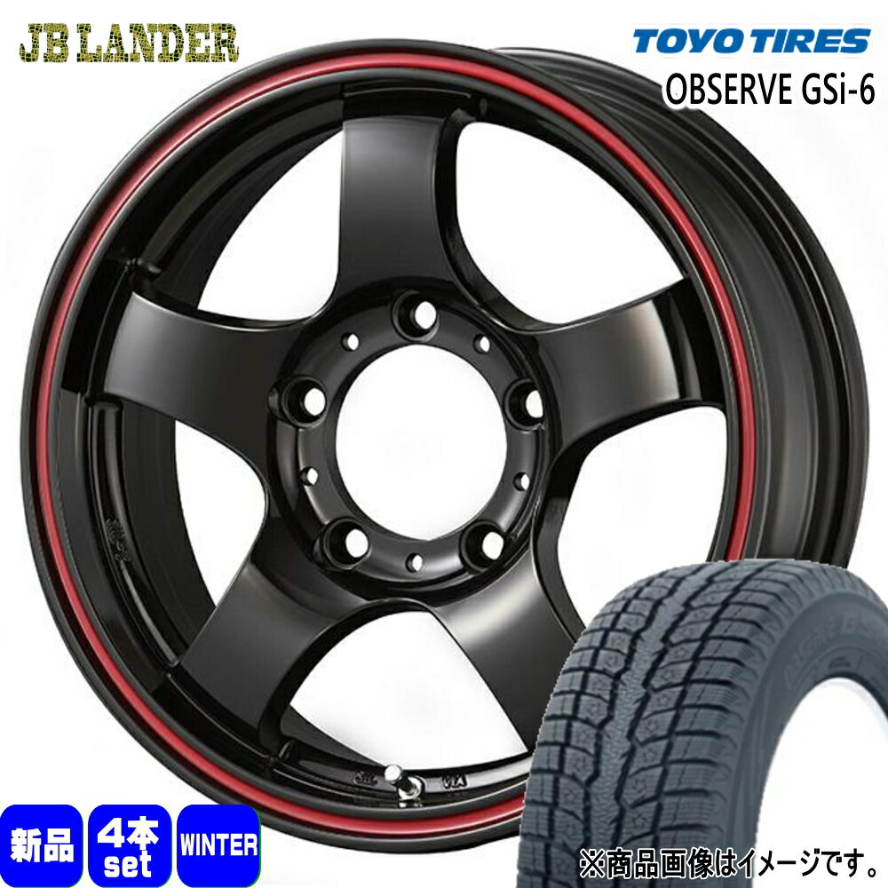 225/70R16 103Q オブザーブ GSi6 OBSERVE GSi-6 トーヨータイヤ TOYOTIRES 新品 冬用 スタッドレスタイヤ ホイール 4本セット KIT JAPAN JB LANDER 16×5.5+22 5/139.7 16インチ